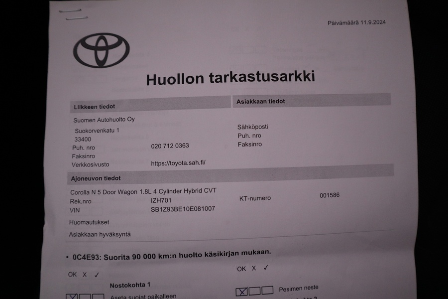 Toyota Corolla vaihtoauto