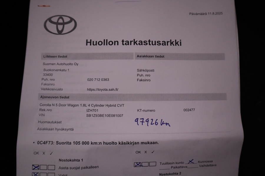 Toyota Corolla vaihtoauto