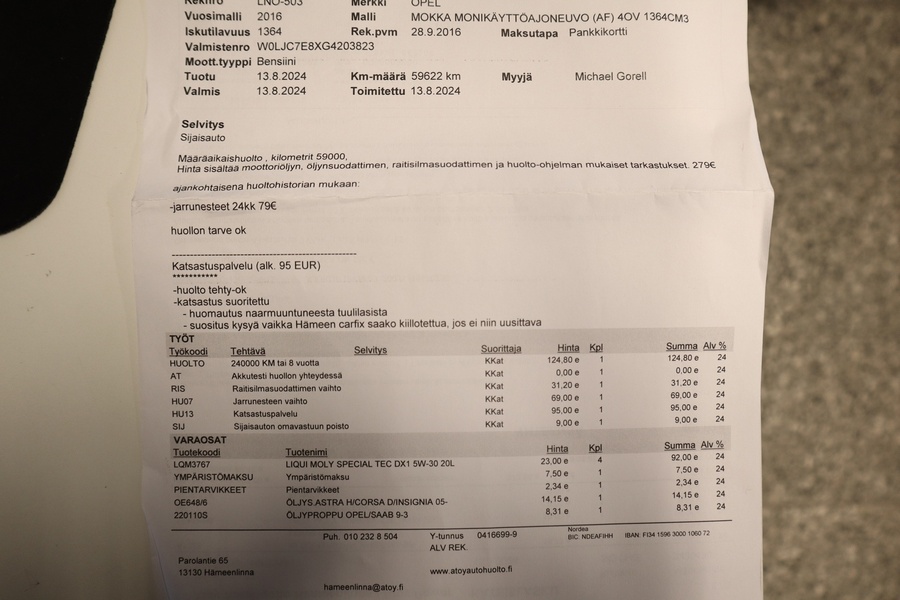 Opel Mokka vaihtoauto