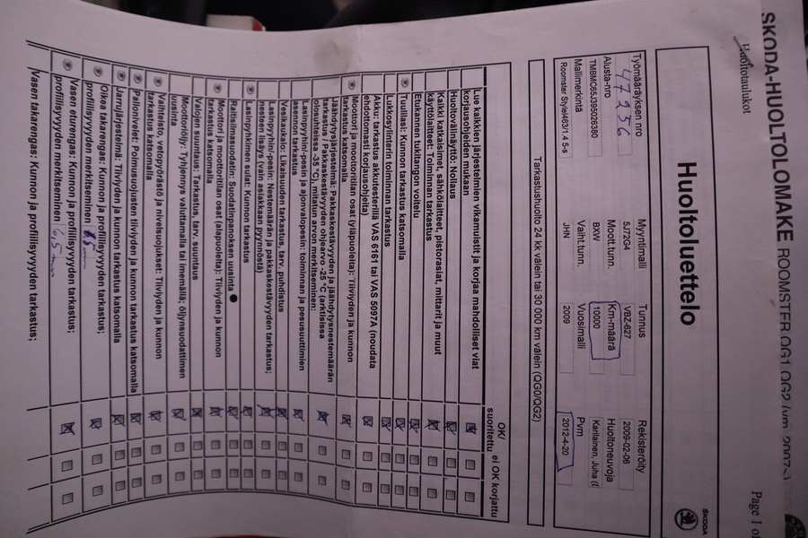 Skoda Roomster vaihtoauto
