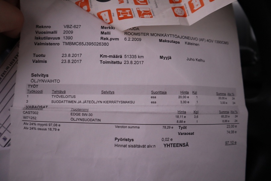 Skoda Roomster vaihtoauto