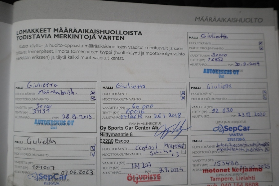 Alfa Romeo Giulietta vaihtoauto