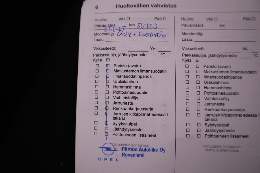 Opel Zafira vaihtoauto