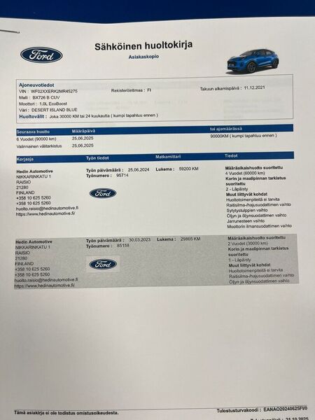 Ford Puma vaihtoauto