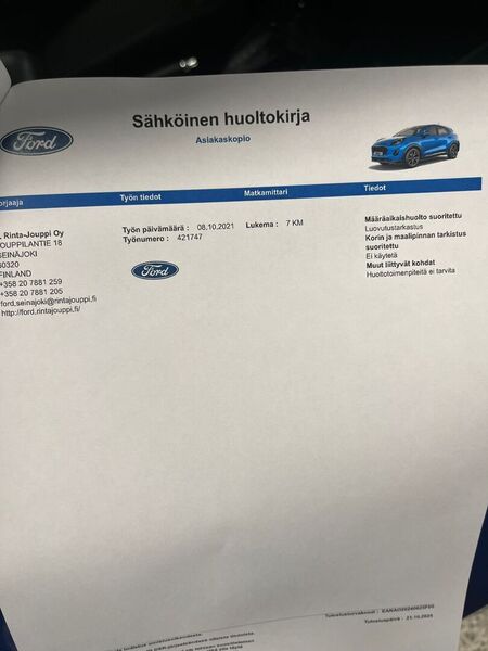 Ford Puma vaihtoauto