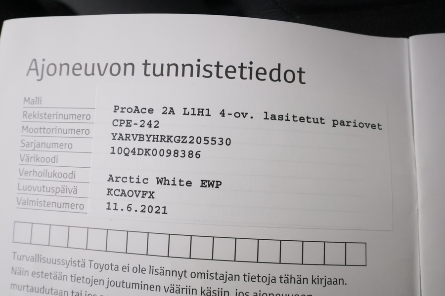 Toyota Proace vaihtoauto