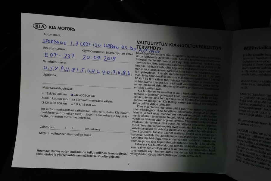 Kia Sportage vaihtoauto