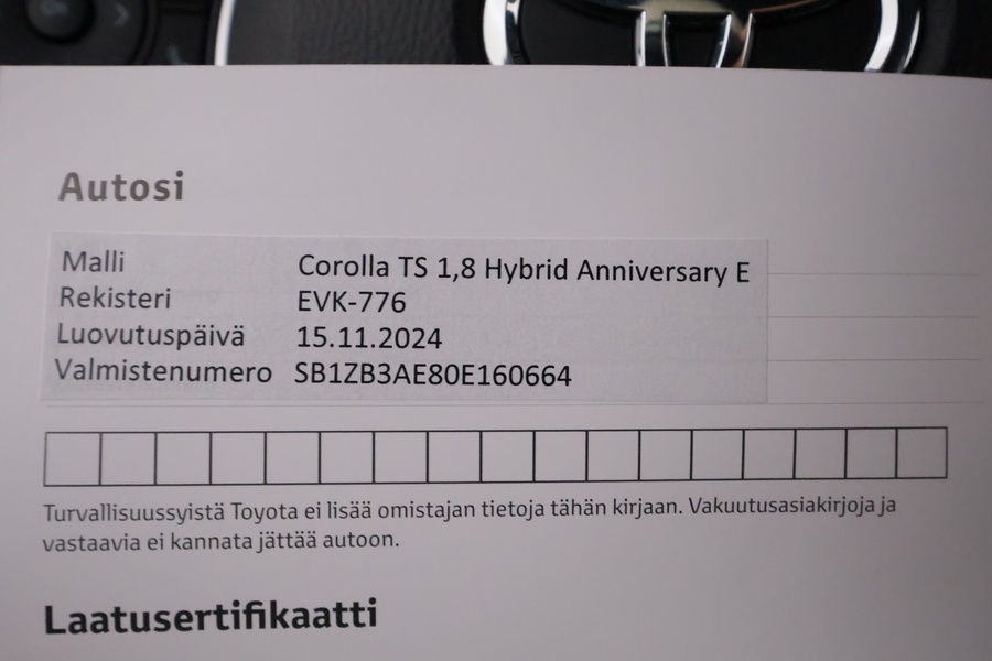 Toyota Corolla vaihtoauto