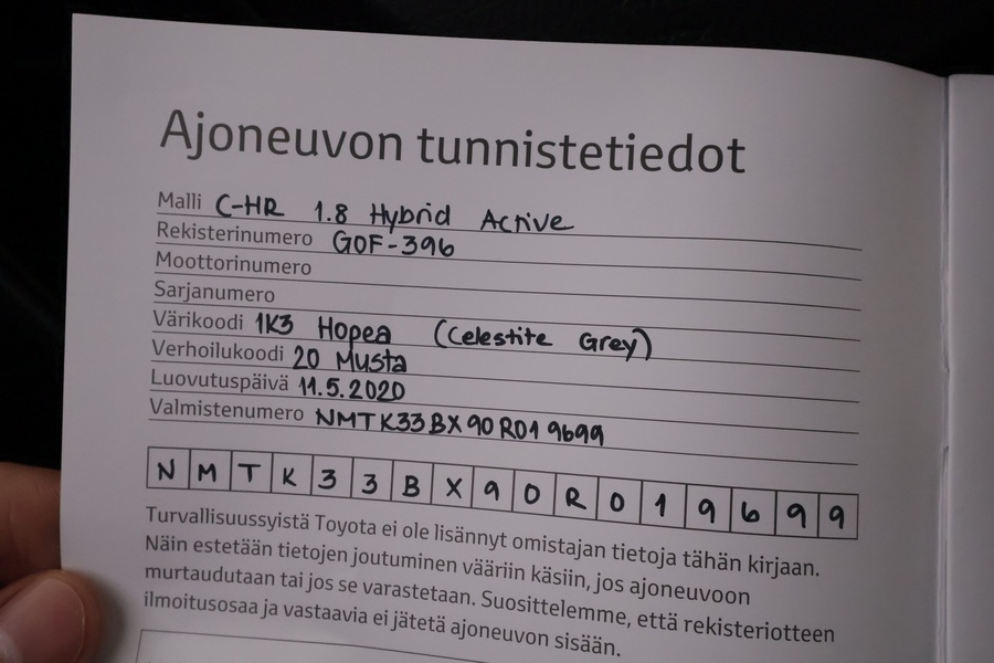 Toyota C-HR vaihtoauto