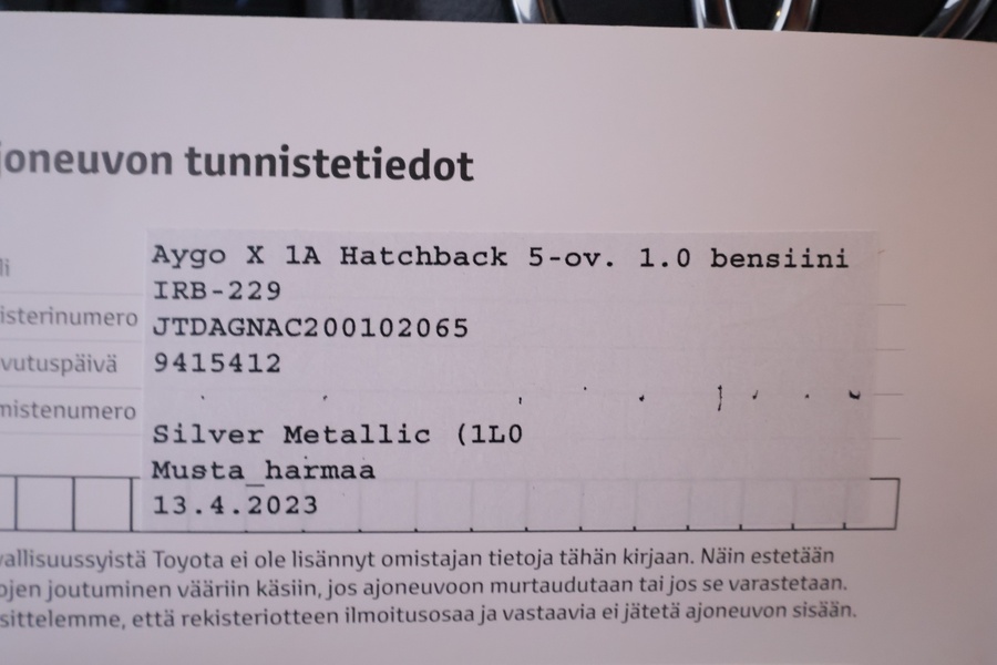 Toyota Aygo X vaihtoauto