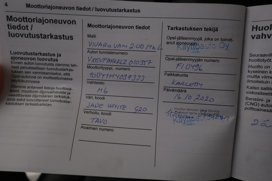 Opel Vivaro vaihtoauto