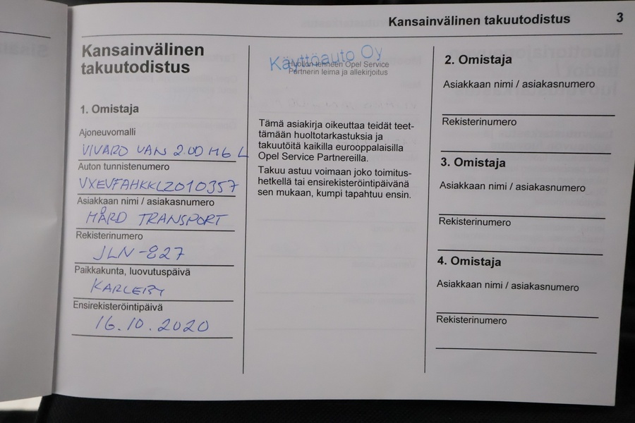 Opel Vivaro vaihtoauto