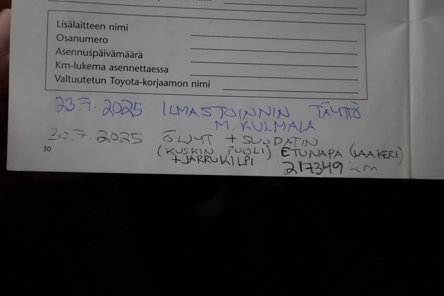 Toyota Corolla vaihtoauto