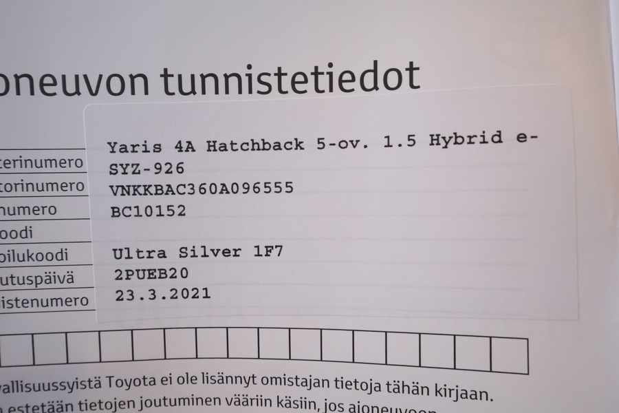 Toyota Yaris vaihtoauto