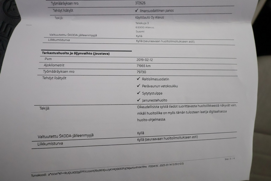 Skoda Octavia vaihtoauto