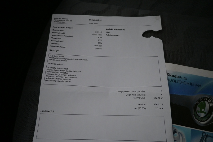 Skoda Fabia vaihtoauto