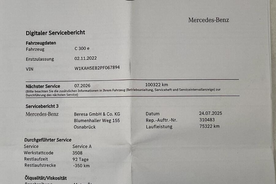 Mercedes-Benz C vaihtoauto