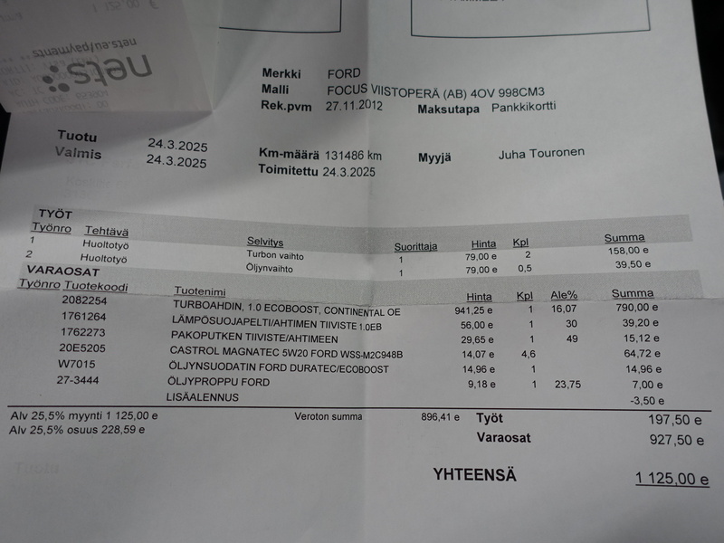 Ford Focus vaihtoauto