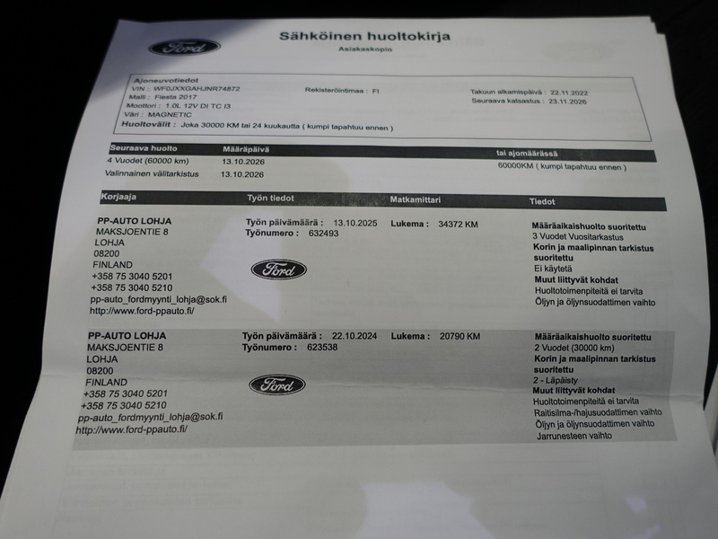 Ford Fiesta vaihtoauto