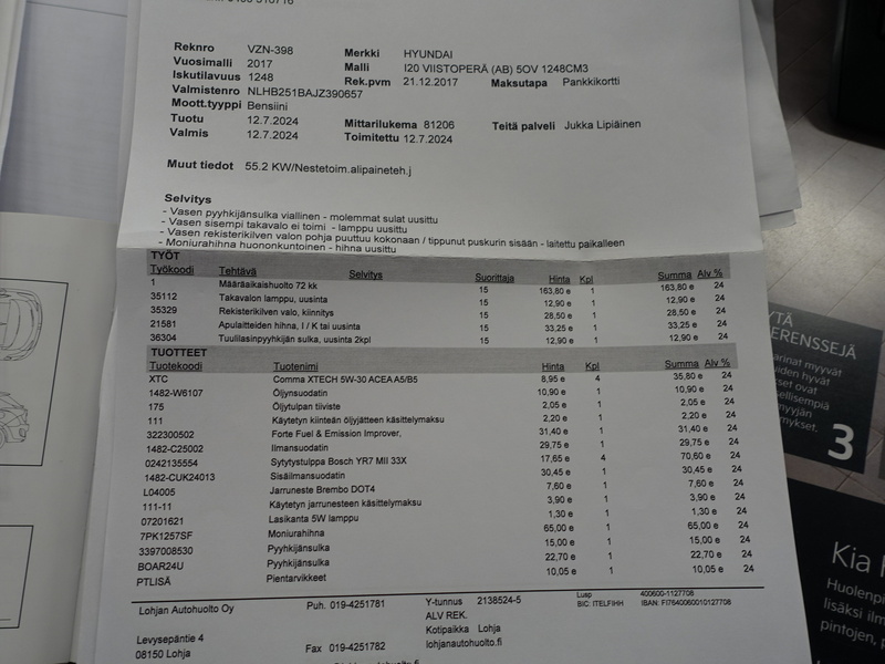 Hyundai i20 vaihtoauto