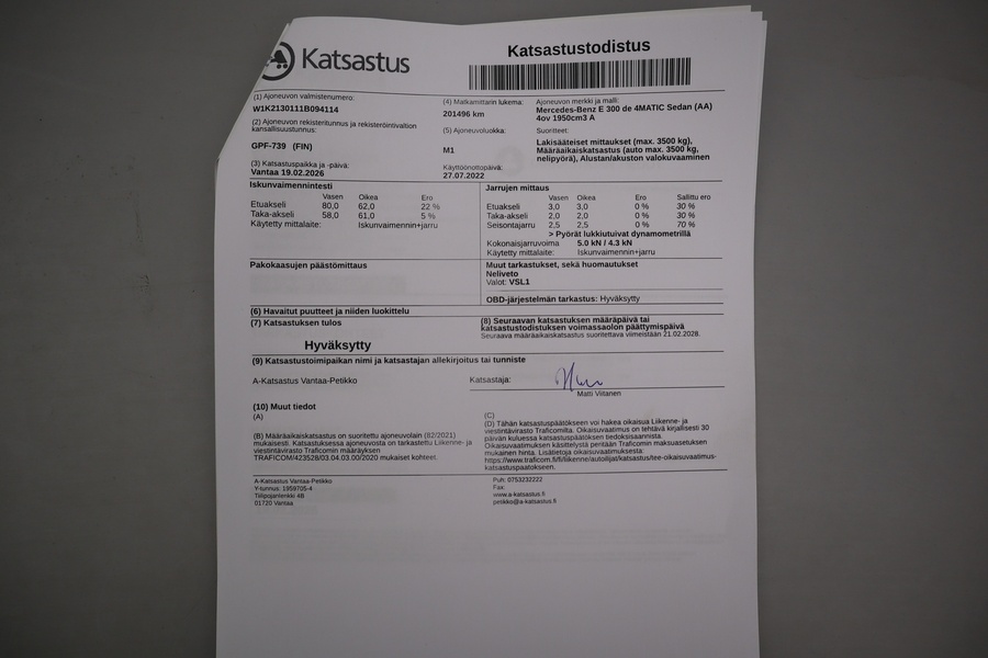 Mercedes-Benz E vaihtoauto