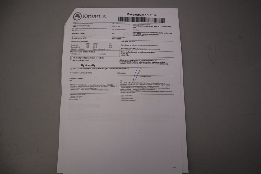 Mercedes-Benz EQC vaihtoauto