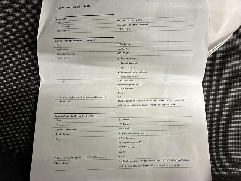 Volkswagen Transporter vaihtoauto