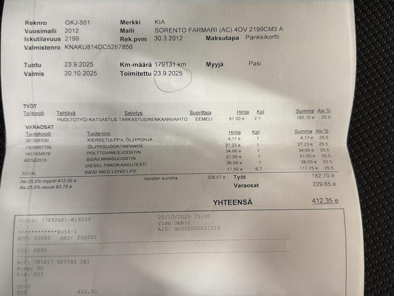 Kia Sorento vaihtoauto