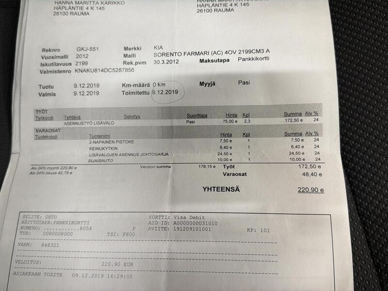 Kia Sorento vaihtoauto