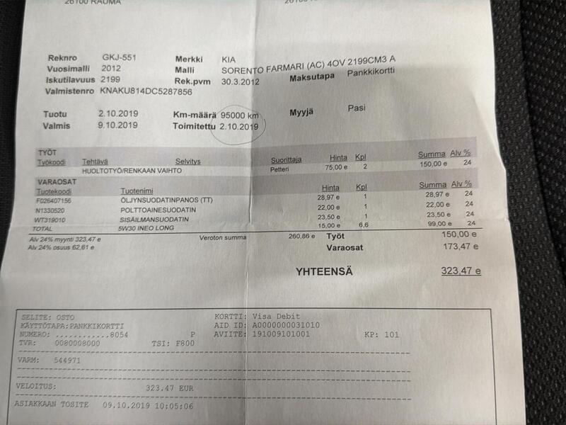 Kia Sorento vaihtoauto