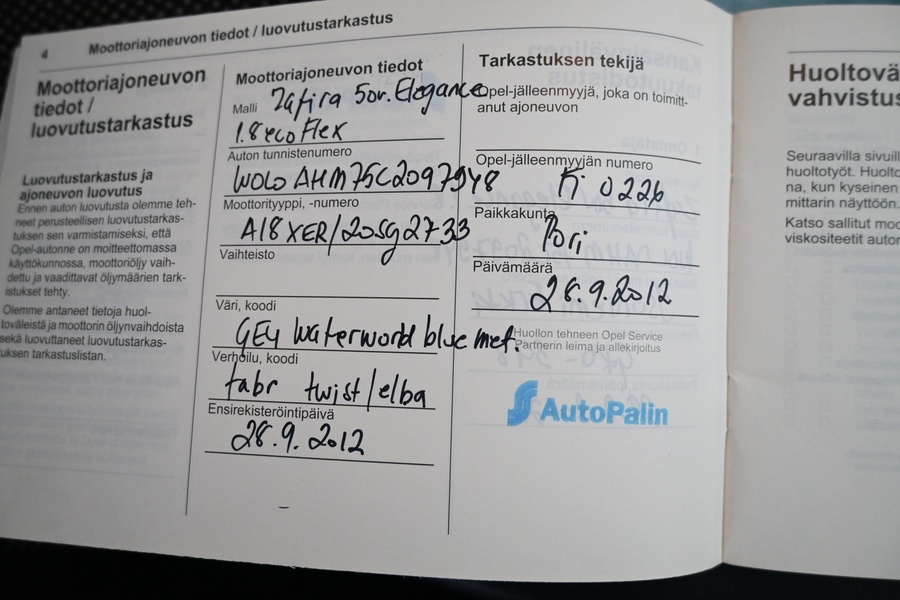 Opel Zafira vaihtoauto