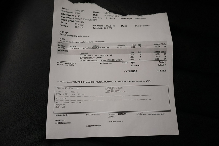 Mercedes-Benz E vaihtoauto