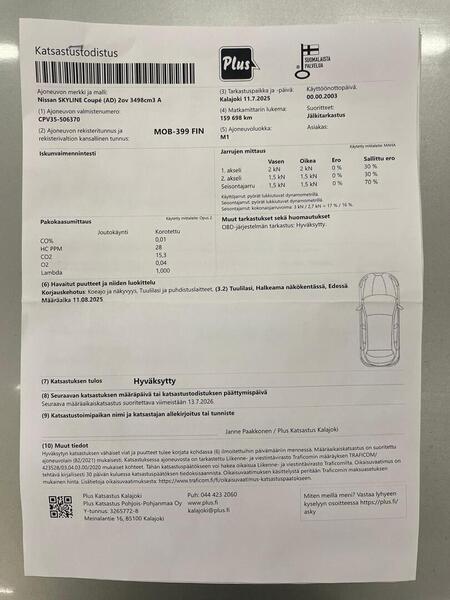 Nissan Skyline vaihtoauto