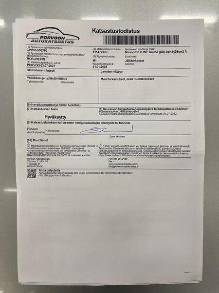 Nissan Skyline vaihtoauto