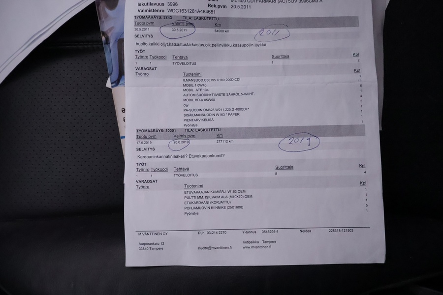 Mercedes-Benz ML vaihtoauto