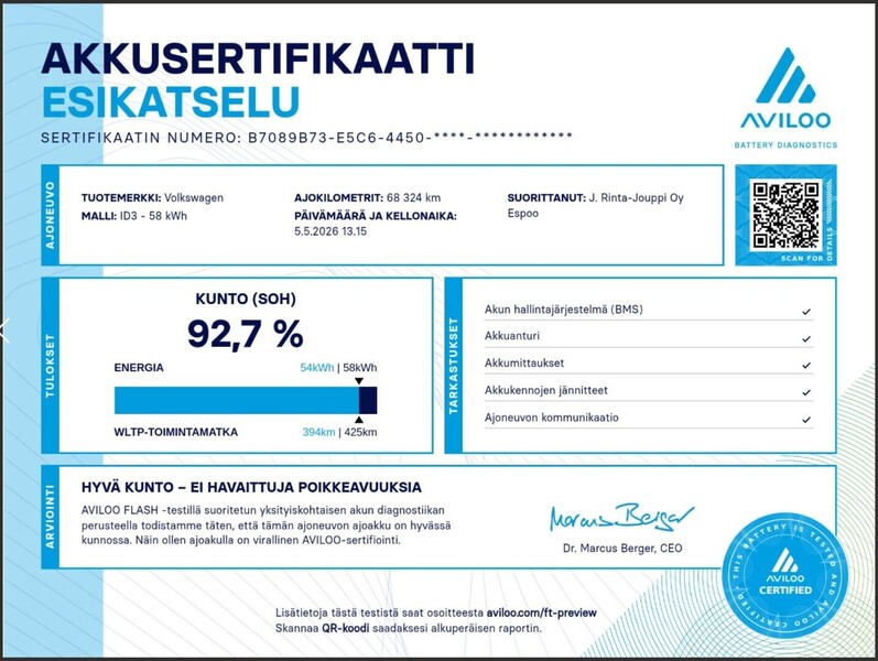 Volkswagen ID.3 vaihtoauto