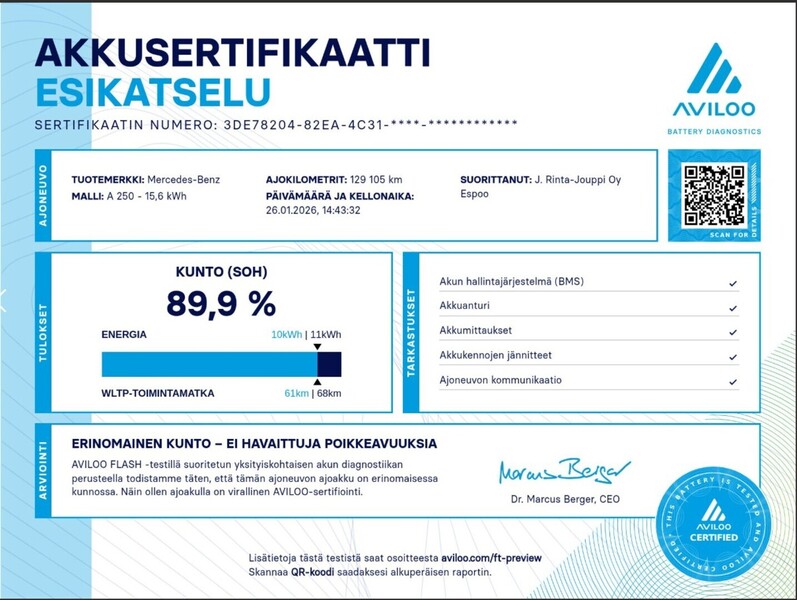 Mercedes-Benz A vaihtoauto