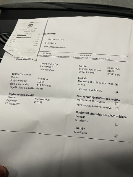 Mercedes-Benz C vaihtoauto