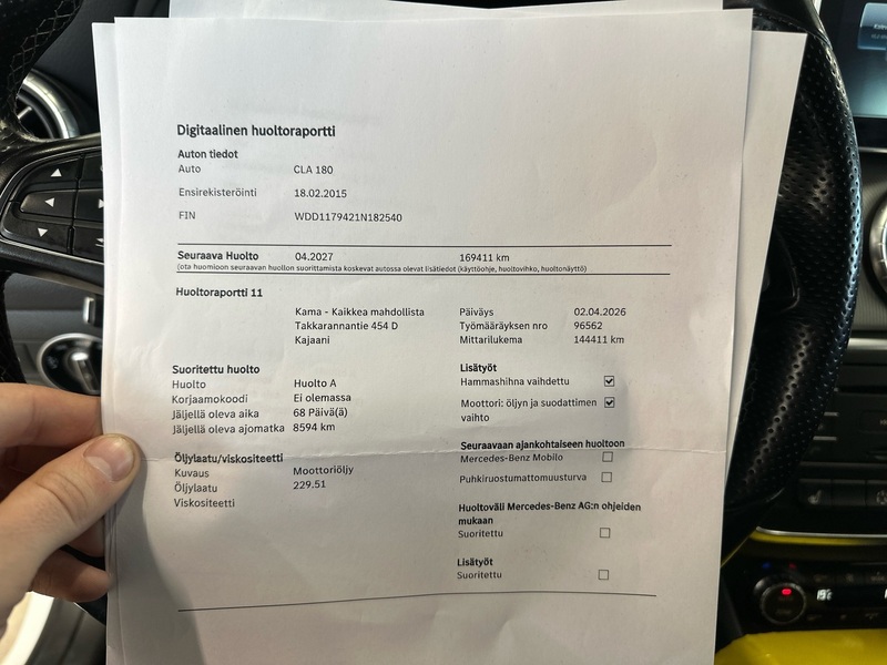 Mercedes-Benz CLA-sarja vaihtoauto