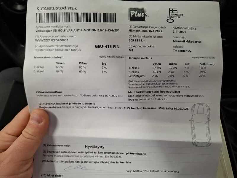 Volkswagen Golf vaihtoauto