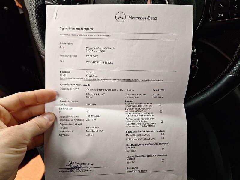 Mercedes-Benz V vaihtoauto