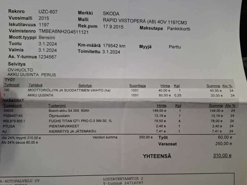 Skoda Rapid vaihtoauto