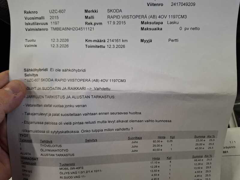 Skoda Rapid vaihtoauto