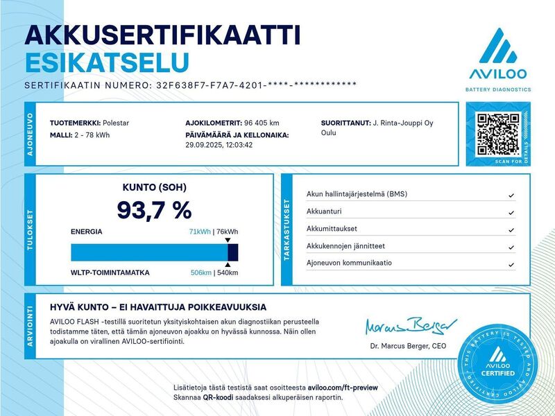 Polestar 2 vaihtoauto