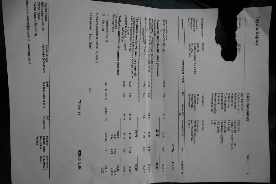 Toyota Corolla vaihtoauto