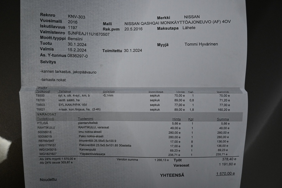 Nissan Qashqai vaihtoauto