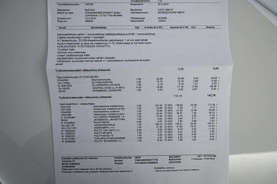 Volkswagen Passat vaihtoauto