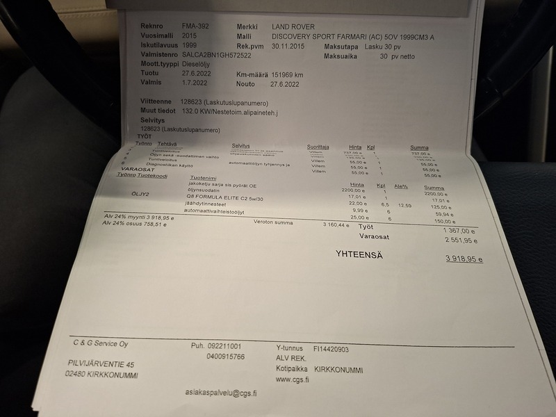 Land Rover Discovery Sport vaihtoauto