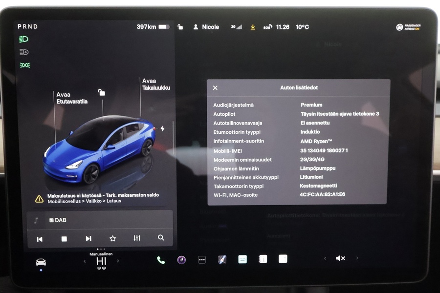 Tesla Model 3 vaihtoauto