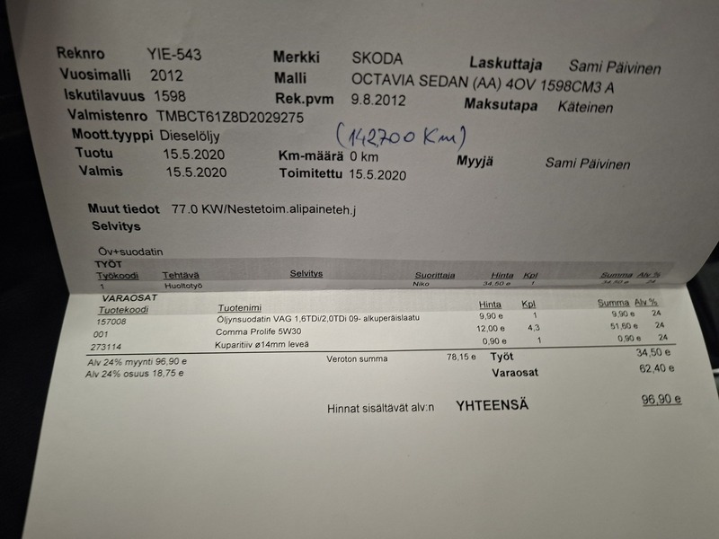 Skoda Octavia vaihtoauto